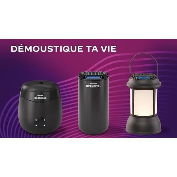 Myggavvisande apparat & tigermyggor - THERMACELL - Trådlös - 20m² skydd - Vit