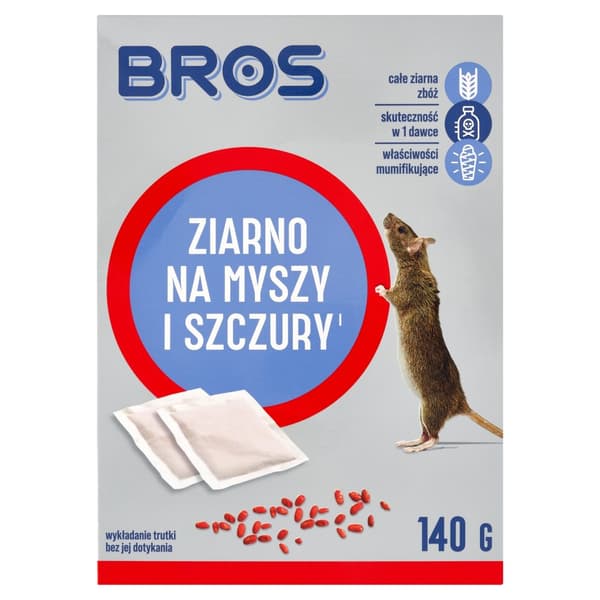 BROS KORN TIL MUS OG ROTTER GIFT TIL GNAVERE 140 g