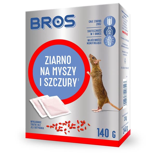 BROS KORN TIL MUS OG ROTTER GIFT TIL GNAVERE 140 g