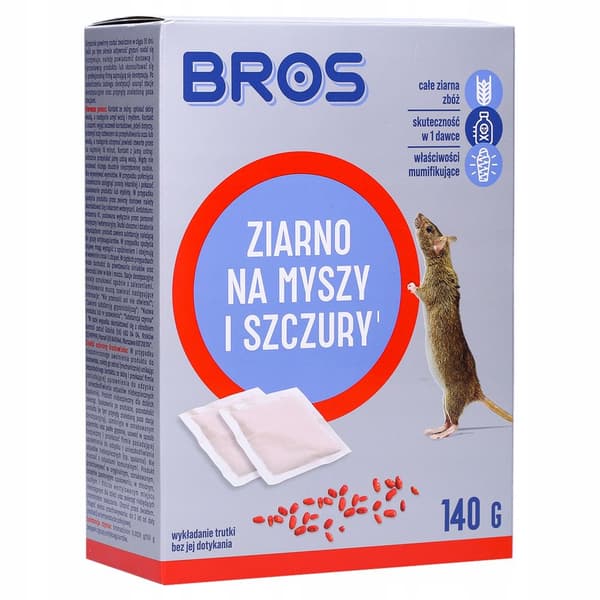 BROS KORN TIL MUS OG ROTTER GIFT TIL GNAVERE 140 g