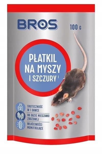 BROS FLAKES MOD MUS OG ROTTER OG GNAVNERGIFT 100g