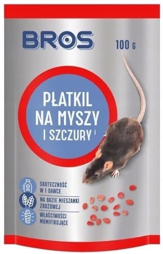 BROS FLAKES MOD MUS OG ROTTER OG GNAVNERGIFT 100g