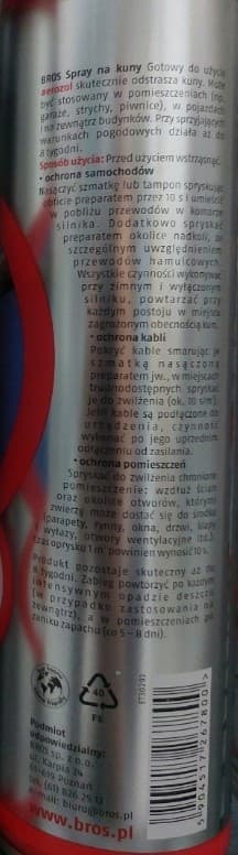BROS MARTEN SPRAY virker effektivt i op til 8 uger, 400 ml