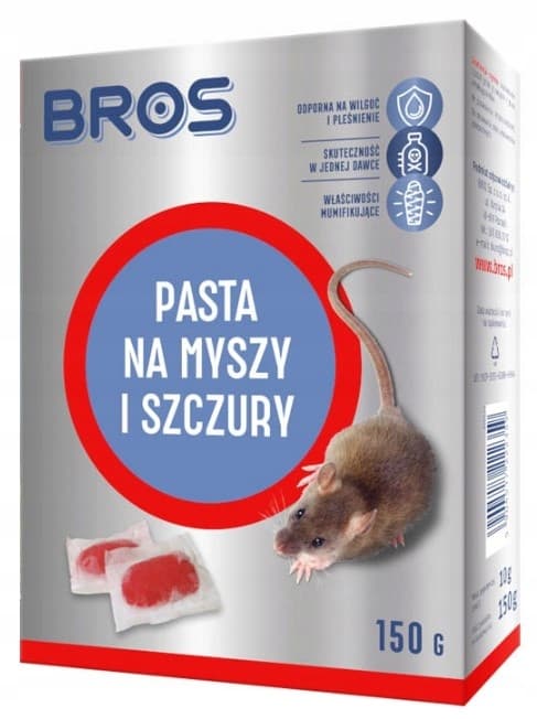 BROS PASTA TIL MUS OG ROTTER gnavergift 150g