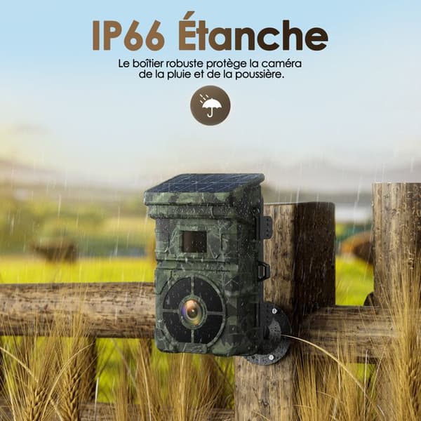 CAMPARK 24 MP 1080P Solar Jaktkamera med Night Vision och Quick Release