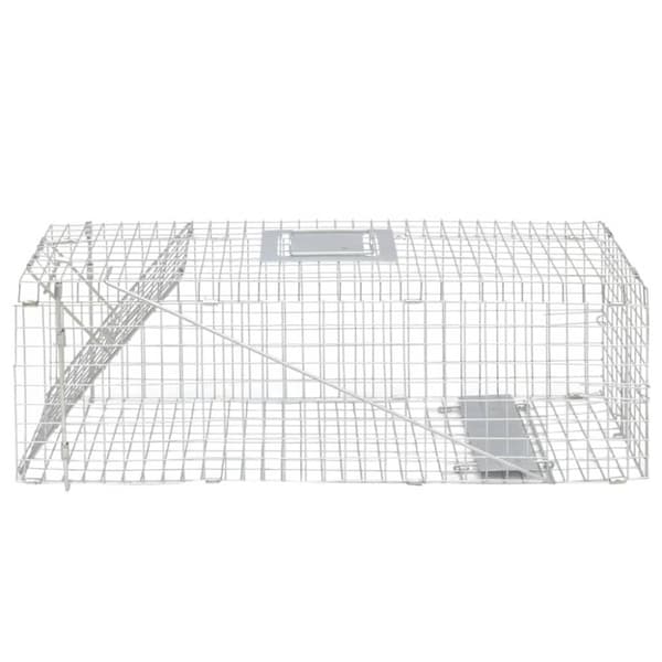 The Living Store Galvanoitu eläinloukku 80 cm -  Eläinansat