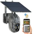 Miniatyrbild 1 av 6: CAMPARK 4G Solcells Jaktkamera Utomhus med SIM-kort 2.5K Trådlös Färg Nattseende Instantanmälan 360° PTZ