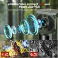Miniatyrbild 4 av 6: Solfjäderkamera CAMPARK 2K 14MP Trail Camera 120° vidvinkel med 940nm nattseende och 4G SIM/APP