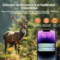 Miniatyrbild 5 av 6: Solfjäderkamera CAMPARK 2K 14MP Trail Camera 120° vidvinkel med 940nm nattseende och 4G SIM/APP