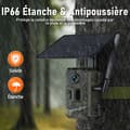 Miniatyrbild 6 av 6: Solfjäderkamera CAMPARK 2K 14MP Trail Camera 120° vidvinkel med 940nm nattseende och 4G SIM/APP