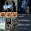 Miniatyrbild 3 av 4: INN 4K IP66 Trail Camera med 64 GB minneskort Natt-infraröd jaktkamera 130 graders rörelseaktivering