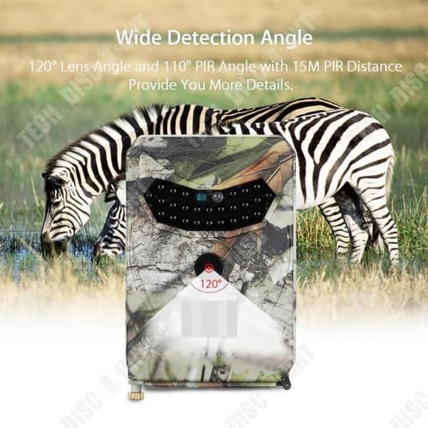 TD® Best Hunting Camera HD Outdoor Night Vision 12 MP 120°/ Vidvinkel Vattentät med infraröd och induktionsövervakning