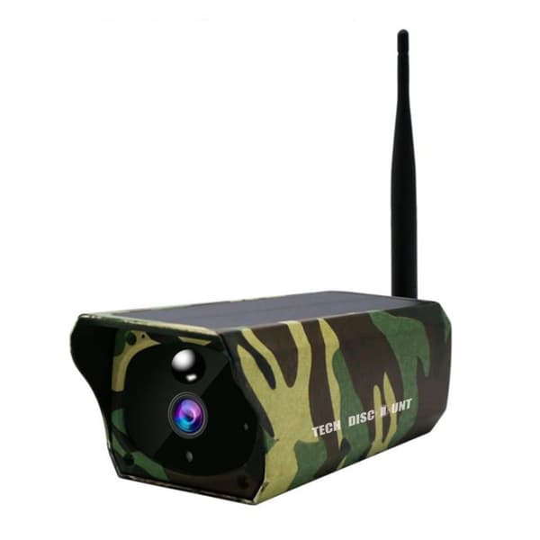TD® Outdoor Camouflage Solar Camera 2 Million Pixel WiFi Remote Vattentät övervakningskamera
