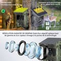 Miniatyrbild 3 av 4: INN Jakkamera 4G 5 miljoner pixlar 4K HD automatisk fotografering detektion fält solpaneler ultra lång standby 18 månader