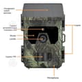 Miniatyrbild 2 av 4: INN Jakkamera 4G 5 miljoner pixlar 4K HD automatisk fotografering detektion fält solpaneler ultra lång standby 18 månader