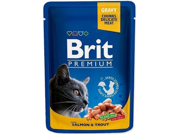 Brit Premium Cat Pouches Family Plate Poultry & Fish 12x100g