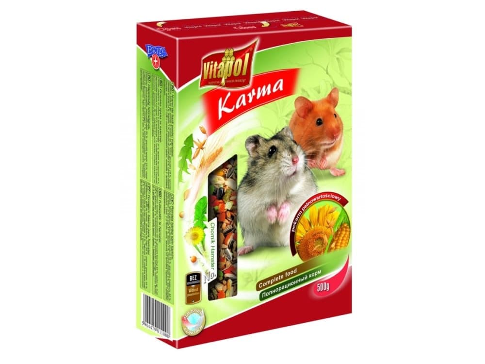 Vitapol zvp-1100, hö, 500 g, hamster, A-vitamin, B2-vitamin, B3-vitamin, D-vitamin, E-vitamin