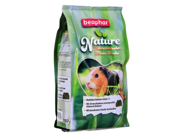Beaphar Nature, Granuler, 750 g, Guinea gris, Vitamin A, Vitamin B1, Vitamin B12, Vitamin B2, Vitamin B6, Vitamin B9 (folic acid), Vitamin C,..., Jod