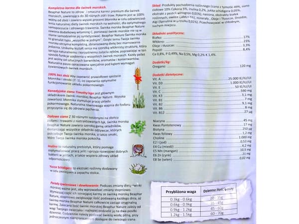 Beaphar NATUR 3kg PIGGY