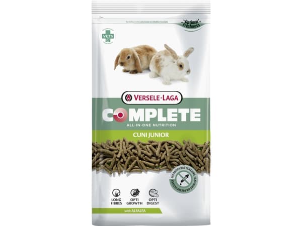 Versele-Laga Cuni Junior Complete, Snack, 1,75 kg, Kanin, Vitamin A, Vitamin C, Vitamin D3, Vitamin E, Koppar, Jod, Strykjärn, Manganese, Selen, Zink