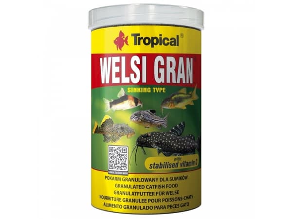 TROPICAL Welsi Gran - foder för akvariefiskar - 100 ml/65 g
