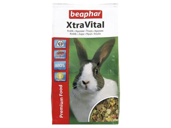 Beaphar XtraVital, Granuler, 1 kg, Kanin, Vitamin A, Vitamin D3, Kopper, Jod, Mangan, Zink, 15%