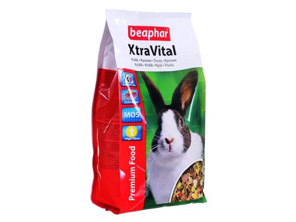 Beaphar XtraVital, Granuler, 1 kg, Kanin, Vitamin A, Vitamin D3, Kopper, Jod, Mangan, Zink, 15%