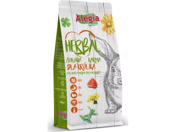 ALEGIA Herbal tørfoder til kaniner - 600 g