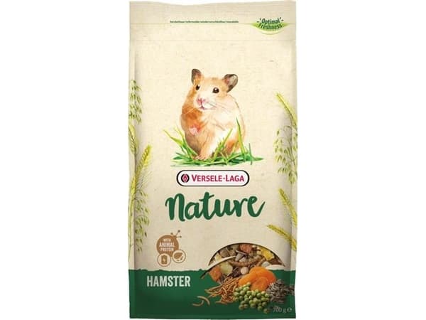 Versele-Laga Hamster Nature, Välipala, 700 g, Hamsteri, A-vitamiini, D3-vitamiini, E-vitamiini, 18%, 9%