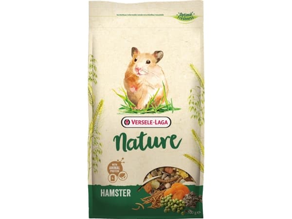Versele-Laga Hamster Nature, Välipala, 700 g, Hamsteri, A-vitamiini, D3-vitamiini, E-vitamiini, 18%, 9%