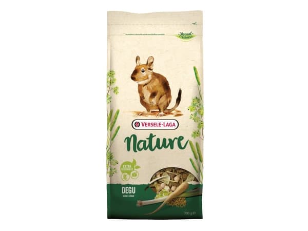 Versele-Laga Degu Nature, Matbit, 2,3 kg, Degu, Vitamin A, Vitamin D3, Vitamin E, Kopper, Kobbersulfat, Jod, Strykejern, Mangan, Selen, Zink, 14,5%