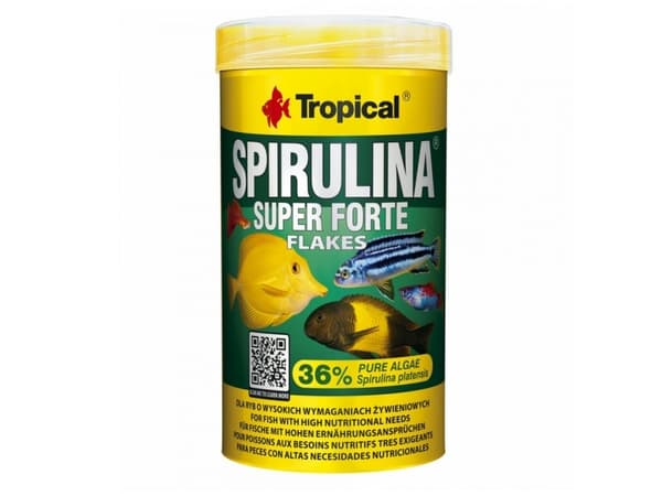 Tropical Super Spirulina Forte plantefôr til fisk 250ml/50g