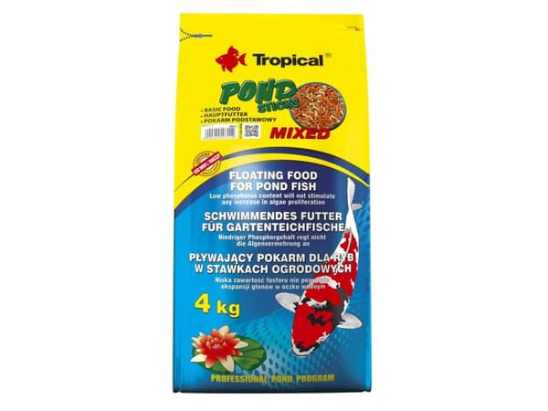 Tropical POND STICKS MIXED 4KG WOREK (41630)