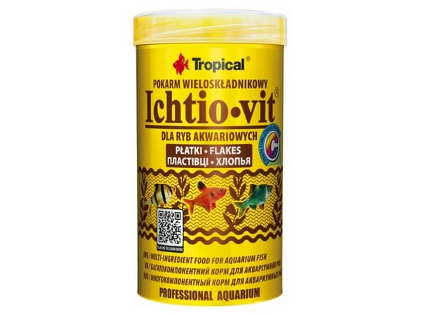 TROPICAL Ichtio-Vit - foder för akvariefiskar - 500 ml/100 g