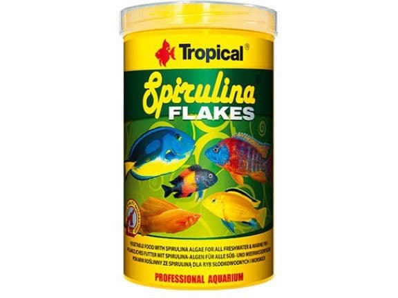 TROPICAL Spirulina Flakes - foder för akvariefiskar - 250 ml/50 g