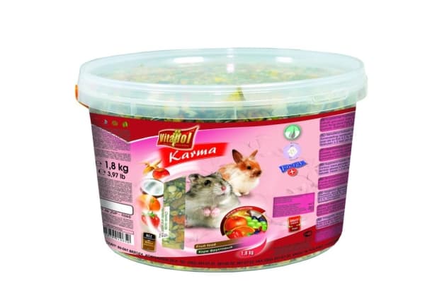 Vitapol zvp-1065, Hö, 1,8 kg, Hamster, Kanin, Vitamin A, Vitamin B1, Vitamin B2, Vitamin B3, Vitamin C