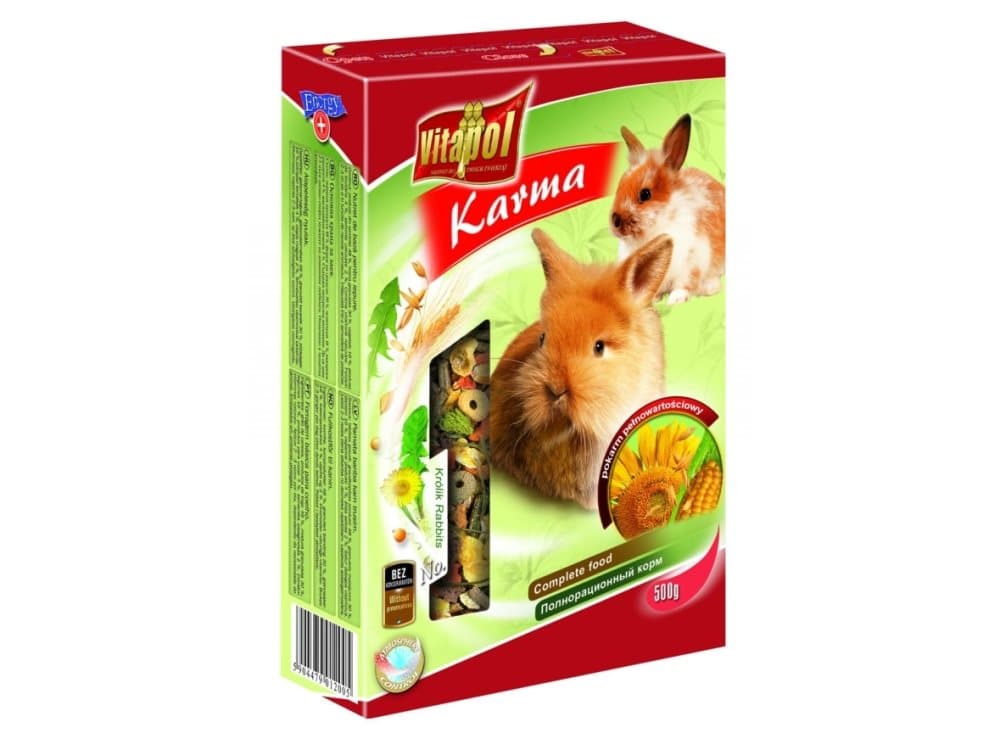 Vitapol zvp-1200, Hö, 500 g, Kanin, Vitamin A, Vitamin B, Vitamin C