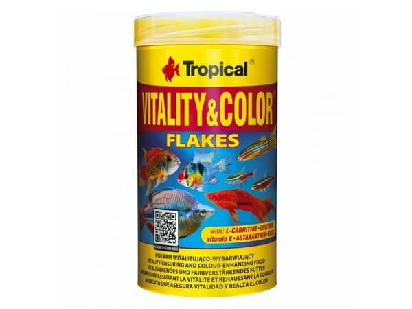 Tropical Vitality&amp;Color vitaliserande och färgande foder för fisk 250ml/50g