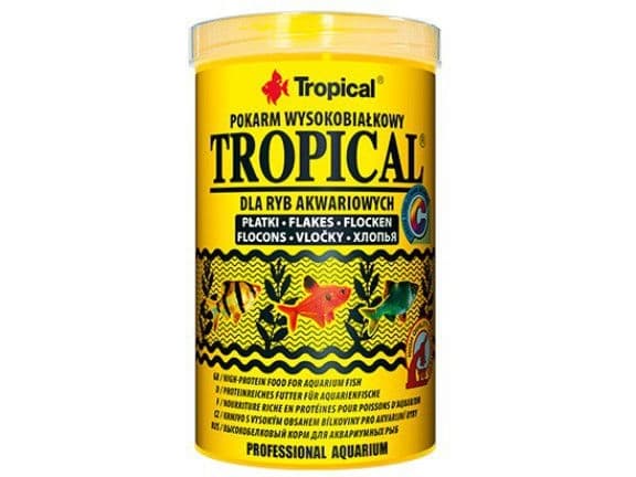 TROPICAL - proteiinipitoinen rehu akvaariokaloille - 1000 ml/200 g