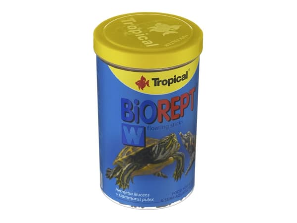 Tropical Biorept W, Akvariefisk, Tør fiskefoder, Pind, A-vitamiini, C-vitamiini, D3-vitamiini, E-vitamiini, Kobber, Kobbersulfat, Jod, Jern, Molybdee