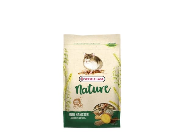 Versele-Laga Mini Hamster Nature, Matbit, 400 g, Hamster, Vitamin A, Vitamin D3, Vitamin E, 16,5%, 7,5%