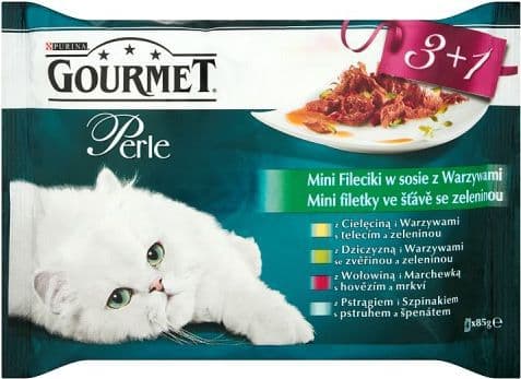 Purina GOURMET PERLE EXOTI (4X85G) PR 3 + 1