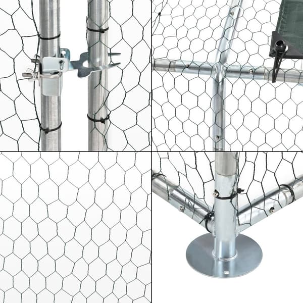 Hönsbur 3x4x2m galvaniserat stål [pro.tec]