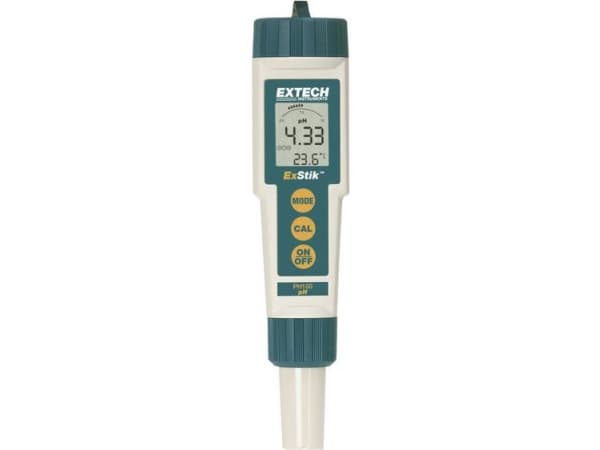 pH-mittari Extech PH100 pH-arvo 0 - 14 pH Kalibrointi tehtaan standardin mukaan