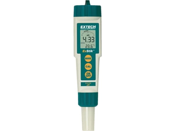 pH-mittari Extech PH100 pH-arvo 0 - 14 pH Kalibrointi tehtaan standardin mukaan