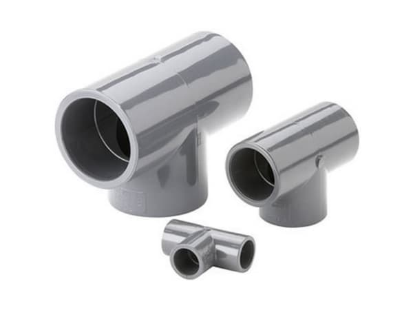 Fiap 2450, Polyvinylklorid (PVC), Avlopp T-rör, Grå, 90°, 80 mm, 60 mm