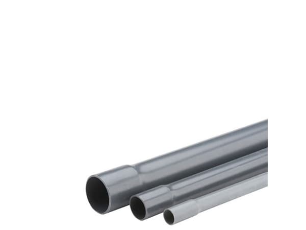 Fiap 2497, Avløpsrør, Grå, Polyvinylklorid (PVC), 10 stang, 100 cm, 1,01 kg