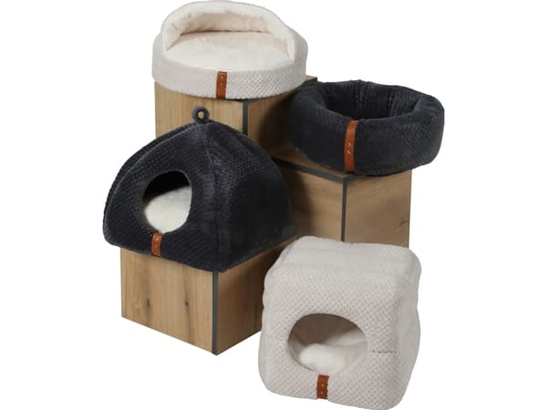 Zolux ZOLUX Cat bed PALOMA with a cover, 480x480x150 mm, beige color