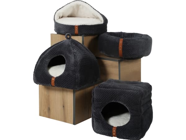 Zolux ZOLUX Cat bed PALOMA with a cover, 480x480x150 mm, gray color