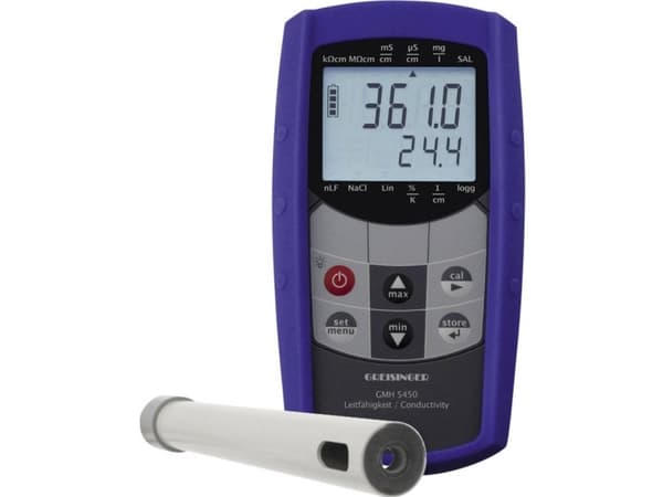 Greisinger GMH 5450-425 Set Kombi-måleapparat Ledningsevne, Salinitet, Opløste dele (TDS), Temperatur